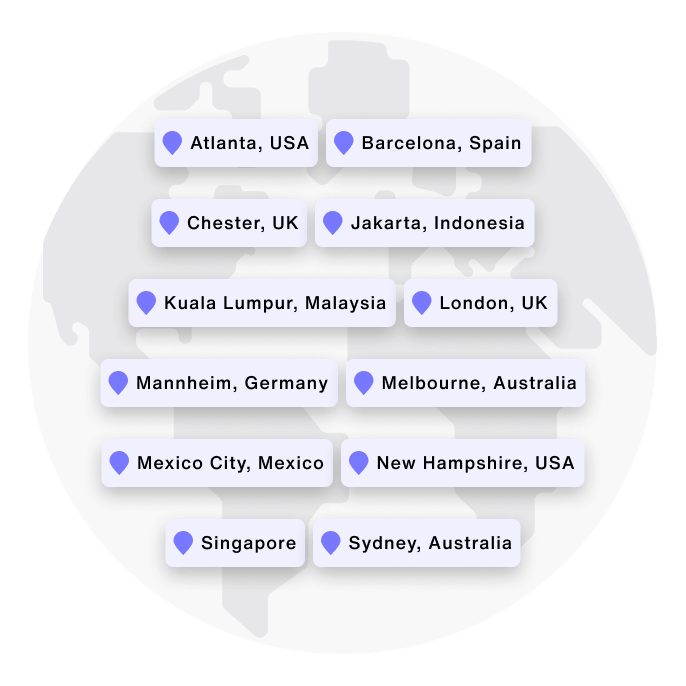 Our office locations across the globe
